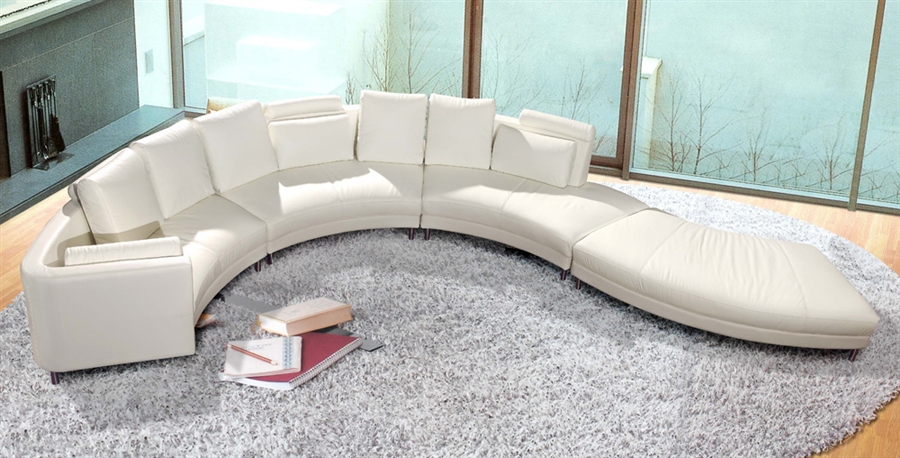 Style Sectional Sofa Curved Tos Lf 4522